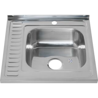 Мойка 6060 R Melana 0,8/180 правая хром с сифоном (006 t R *10)